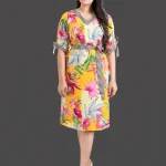 Olive Flora Midi Dress