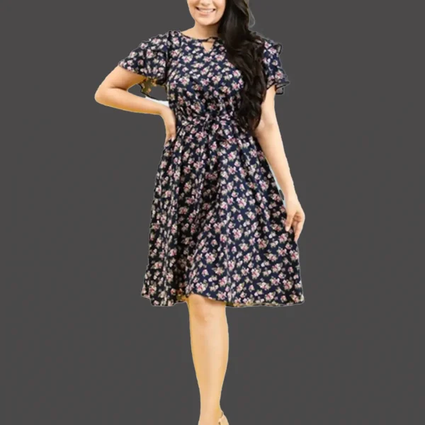 Safeena Ruffle Midi Dress
