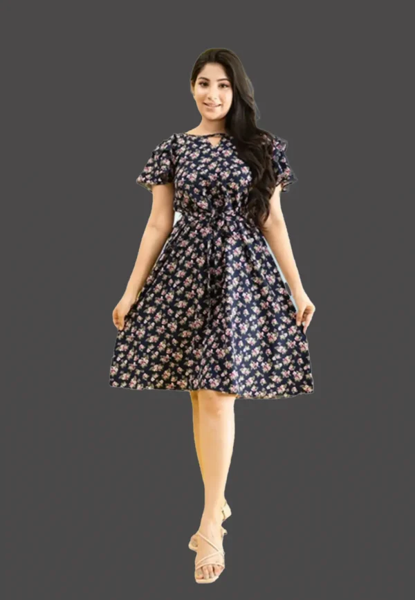 Safeena Ruffle Midi Dress - Image 2