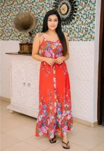 Aldreia Strap Maxi Dress Red - Image 2