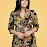 Breeze Aline Linen Midi Dress Green