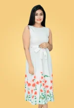 Limara Hem Border Sleeve Less Maxi Dress - Image 3