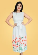 Limara Hem Border Sleeve Less Maxi Dress - Image 4