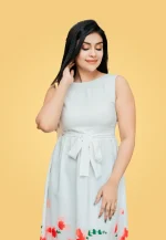Limara Hem Border Sleeve Less Maxi Dress - Image 5