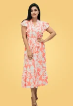 Yashu Pintuks Midi Dress Pink - Image 6