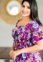 Manola Purple Smoking Dress - Image 3