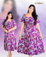 Manola Purple Smoking Dress
