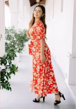 Molly Maxi Dress Red - Image 7