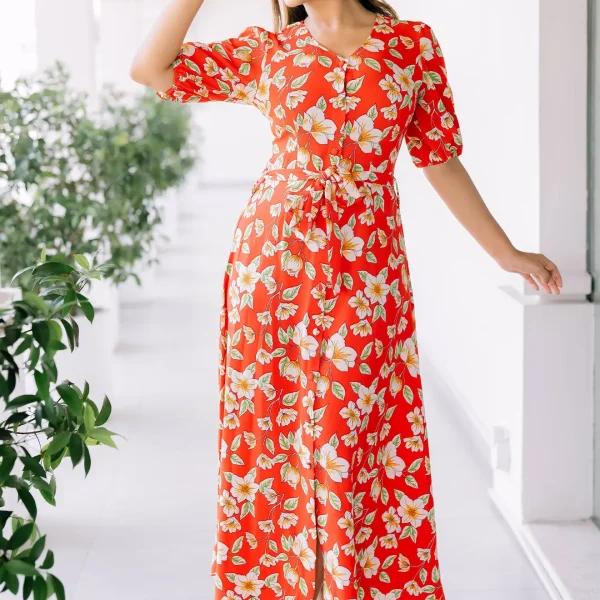 Molly Maxi Dress Red