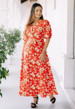 Molly Maxi Dress Red - Image 3