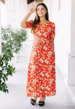 Molly Maxi Dress Red - Image 2