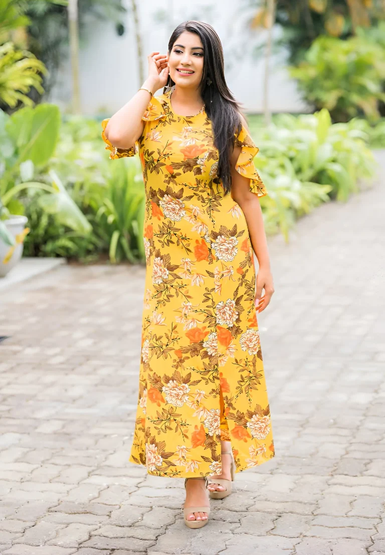 Yasar Butterfly Sleeve Dress #1