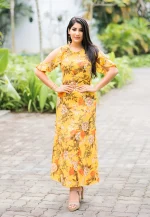 Yasar Butterfly Sleeve Dress #4