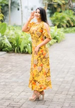 Yasar Butterfly Sleeve Dress #5