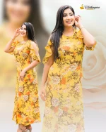 Yasar Butterfly Sleeve Dress