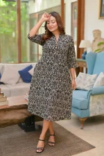 Nova A Line Midi Dress - Image 4