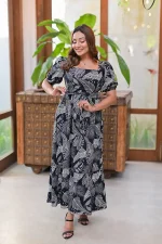 Willow Maxi Dress Black - Image 4