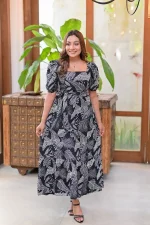 Willow Maxi Dress Black - Image 2