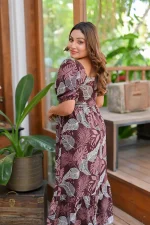 Willow Maxi Dress Brown - Image 7